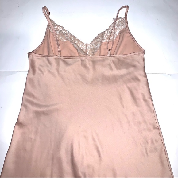 Pink satin slip dress - Picture 3 of 3